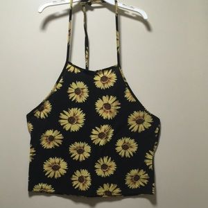 90s inspired sunflower halter